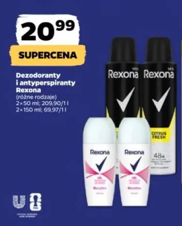 Antyperspirant w kulce Rexona Biorythm 2-pak 50ml