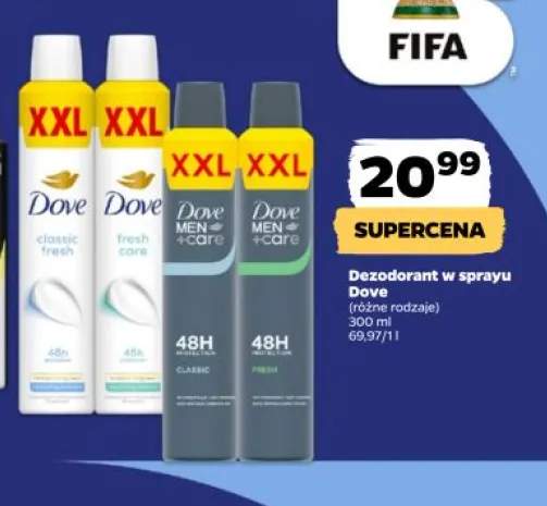 Dezodorant w sprayu Dove Men+Care classic XXL