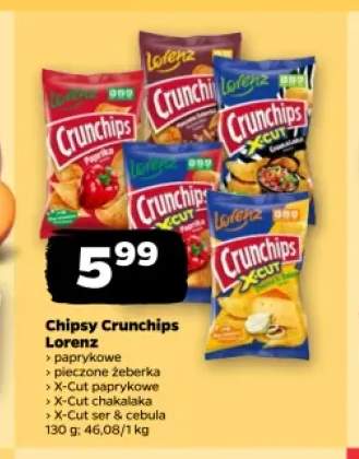 Chipsy Crunchips paprykowe Lorenz