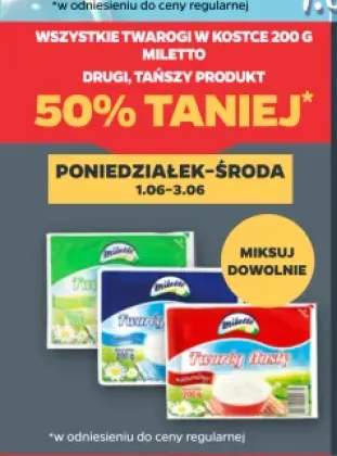 Twaróg półtłusty Miletto