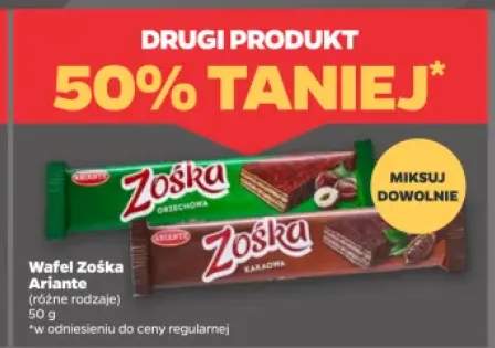 Wafel Zośka Ariante orzechowa