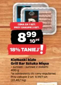 Kiełbaski białe surowe Grill Bar Sztuka Mięsa