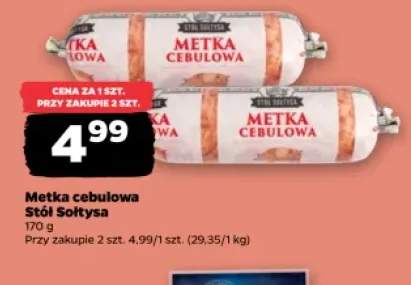 Metka cebulowa Stół Sołtysa