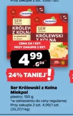 Ser Królewski z Kolna Mlekpol plastry