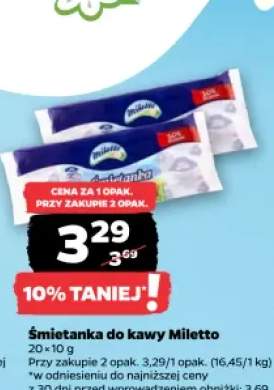 Śmietanka do kawy Miletto
