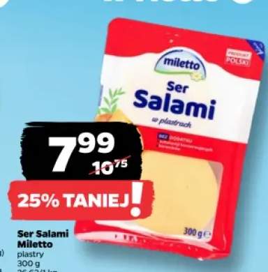 Ser Salami Miletto plastry