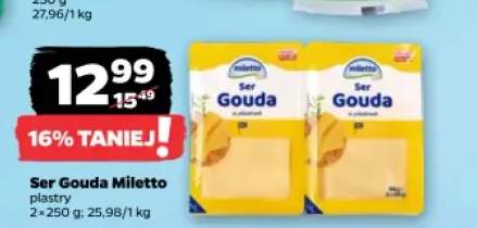 Ser Gouda Miletto plastry