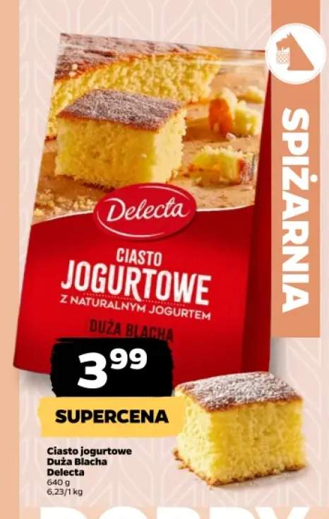 Ciasto jogurtowe Duża Blacha Delecta