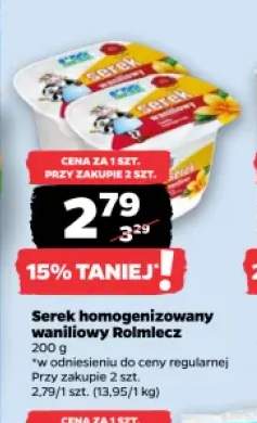 Serek homogenizowany waniliowy Rolmlecz