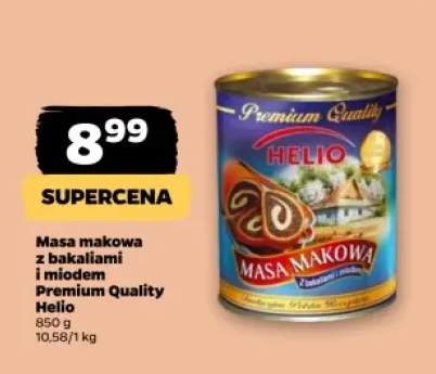 Masa makowa z bakaliami i miodem Premium Quality Helio