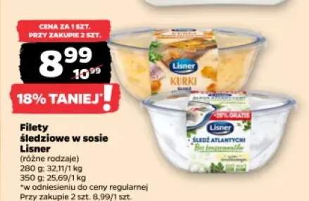 Filety śledziowe w sosie Lisner