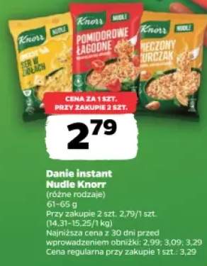 Danie instant Nudle Knorr ser w ziołach