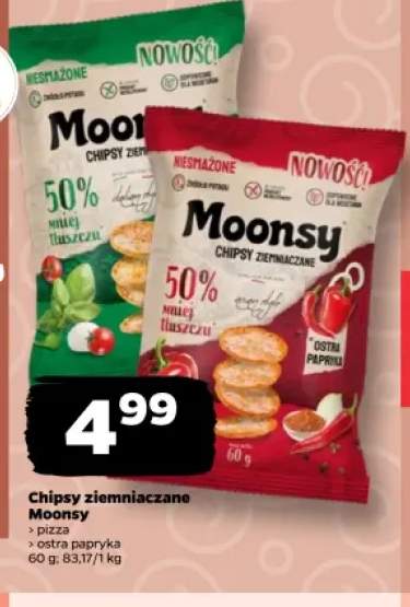 Chipsy ziemniaczane Moonsy pizza