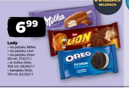 Lody na patyku Oreo