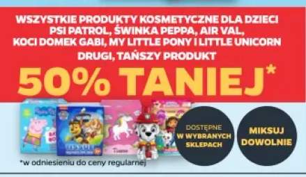 Produkty kosmetyczne dla dzieci Psi Patrol, Świnka Peppa, Air Val, Koci Domek Gabi, My Little Pony i Little Unicorn