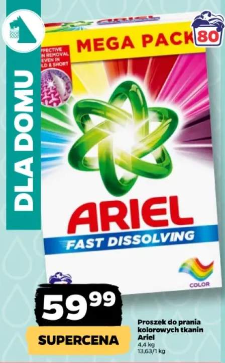 Proszek do prania kolorowych tkanin Ariel MEGA PACK