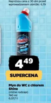 Płyn do WC z chlorem Shine