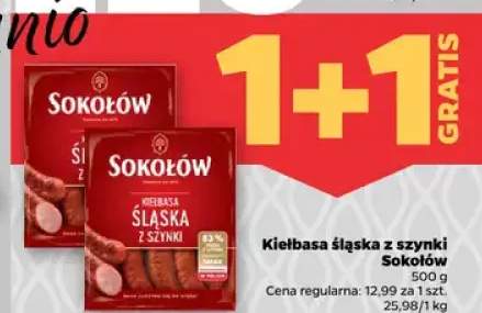Kiełbasa śląska z szynki Sokołów