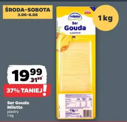 Ser Gouda Miletto plastry
