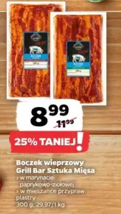 Boczek wieprzowy w marynacie paprykowo-ziołowej Grill Bar Sztuka Mięsa