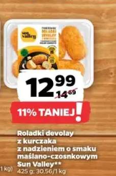 Roladki devolay z kurczaka z nadzieniem o smaku maślano-czosnkowym Sun Valley