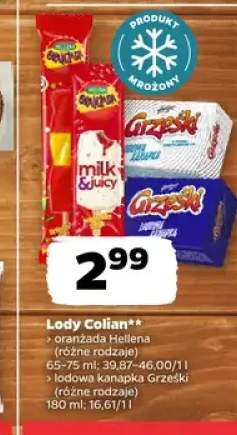 Lody Colian lodowa kanapka Grześki