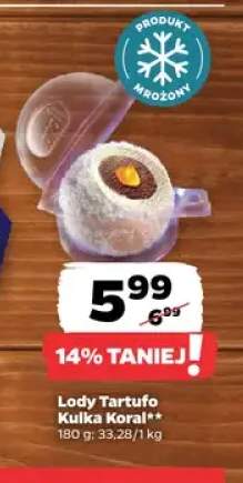 Lody Tartufo Kulka Koral