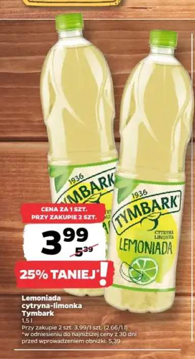 Lemoniada cytryna-limonka Tymbark