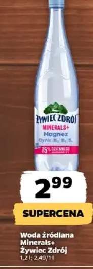 Woda źródlana Minerals+ Żywiec Zdrój