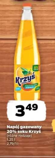 Napój gazowany 20% soku Krzyś