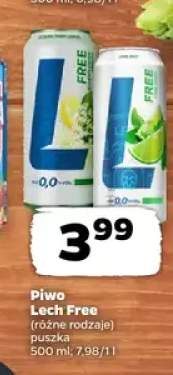 Piwo bezalkoholowe Lech Free Limonka z miętą