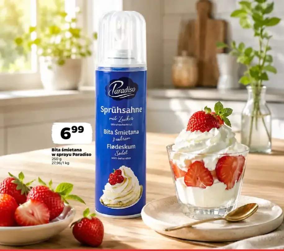 Bita śmietana w sprayu Paradiso