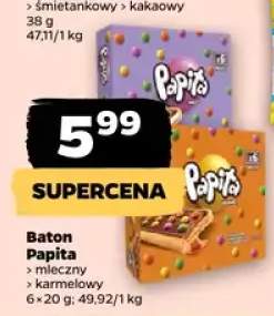 Baton mleczny Papita 6-pak 20g