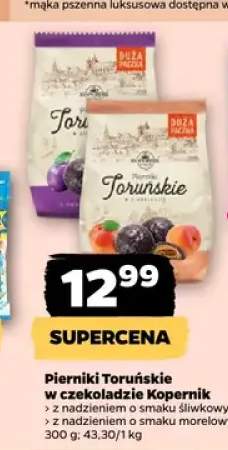 Pierniki Toruńskie w czekoladzie z nadzieniem o smaku śliwkowym Kopernik