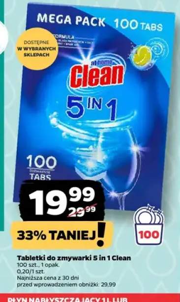 Tabletki do zmywarki 5 in 1 Clean