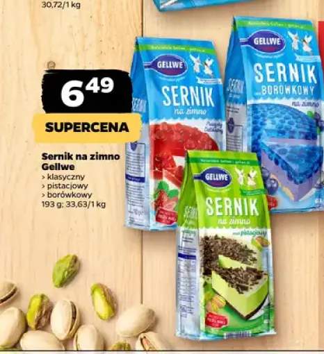 Sernik na zimno klasyczny Gellwe