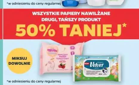 Nawilżany papier toaletowy Velvet Junior
