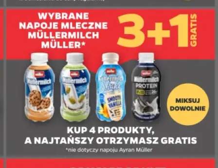 Napój mleczny Müllermilch o smaku bananowym