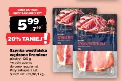 Szynka westfalska wędzona Premieur
