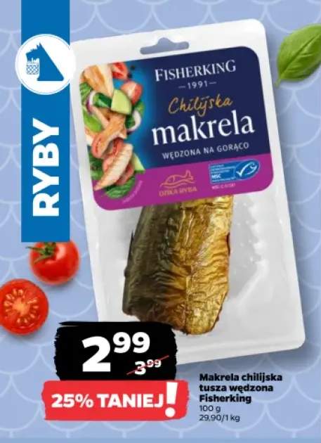 Makrela chilijska tusza wędzona Fisherking