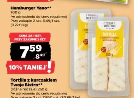 Tortilla z kurczakiem w stylu meksykańskim Twoje Bistro