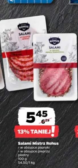Salami w obsypce papryki Mistrz Rohus plastry