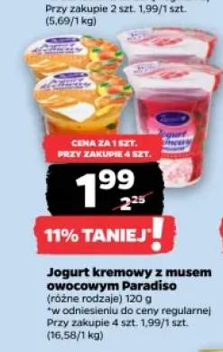 Jogurt kremowy z musem owocowym Paradiso