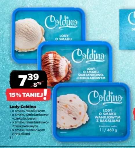 Lody o smaku waniliowym Coldino