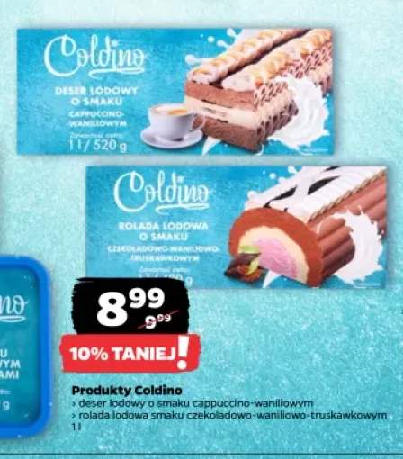 Deser lodowy o smaku cappuccino-waniliowym Coldino