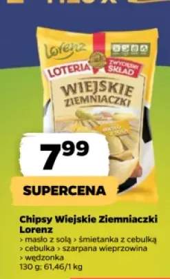 Chipsy Wiejskie Ziemniaczki masło z solą Lorenz