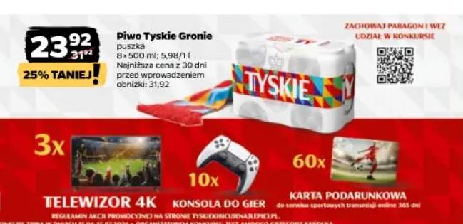Piwo Tyskie Gronie 8-pak 500 ml