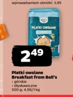 Płatki owsiane górskie Breakfast from Bell's