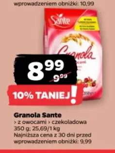 Granola Sante z owocami