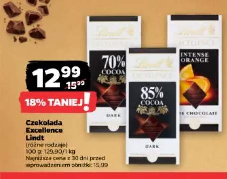 Czekolada Lindt Excellence 70% Cocoa Dark